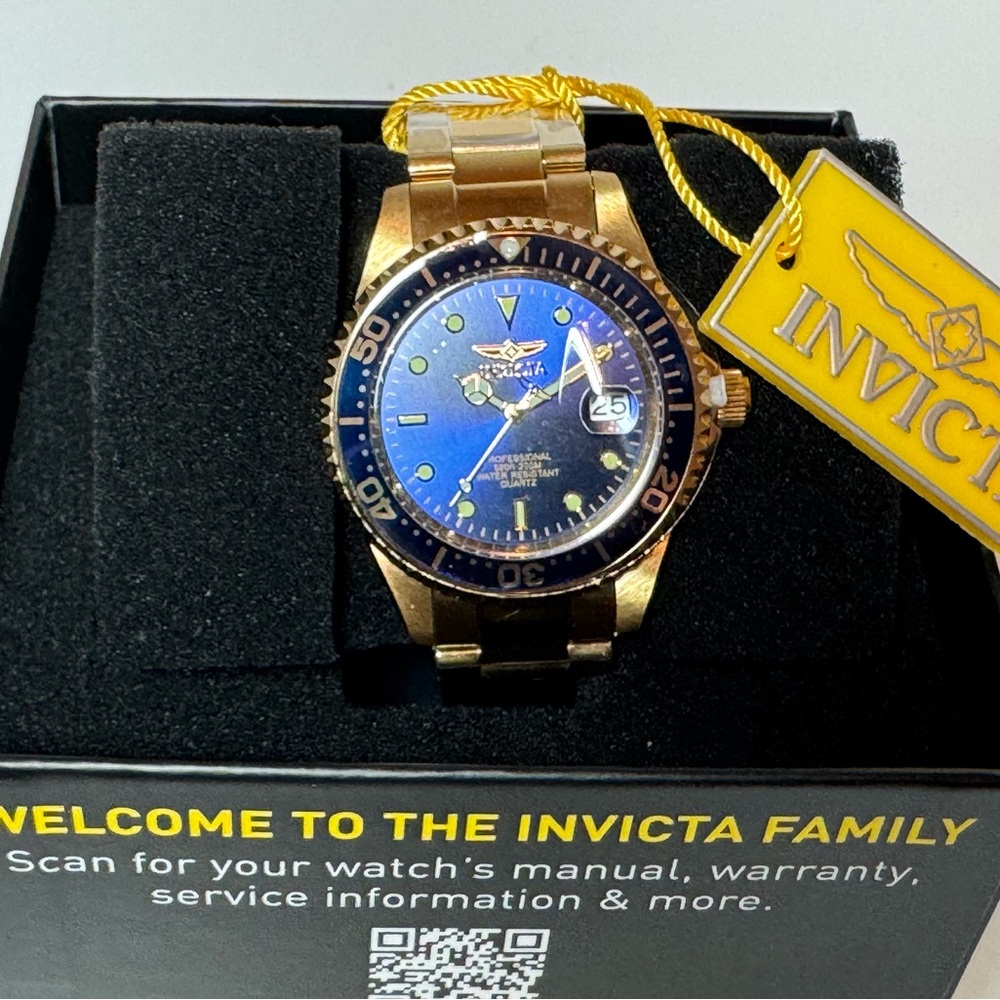 Invicta Pro Diver Blue Dial/Bezel Men’s Watch